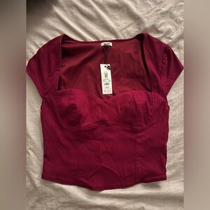 Garage sweetheart bustier top